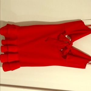 Ruffle Dress - Tomato (Red)
